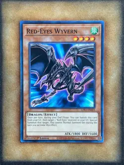Yugioh Red-Eyes Wyvern LDS1-EN005 Common 1st Ed NM - Image 1