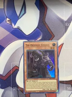 Yu-Gi-OH! TCG Tri-Brigade Kerass PHRA-EN007 Super Rare 1st Ed NM - Image 1