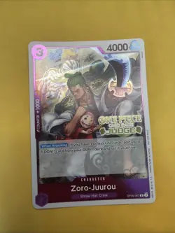 Zoro-Juurou OP05-067 Judge Holo Tournament Promo One Piece Card English - Image 1