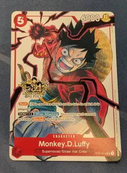 Monkey.D.Luffy ST01-012 3rd Anniversary Tournament Complete Set NM One Piece Tcg - Image 1