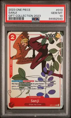 One Piece Sanji Gift Collection 2023 Alt Art Psa 10 - Image 1