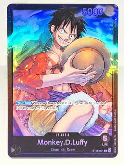 Monkey D. Luffy - ST08-001 Leader Foil - Starter Deck 8 - One Piece NM - Image 1