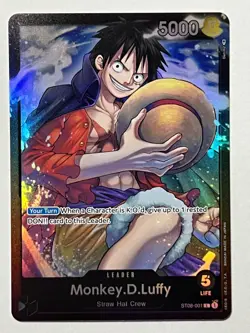 Monkey D. Luffy - ST08-001 Leader Foil - Starter Deck 8 - One Piece NM - Image 2