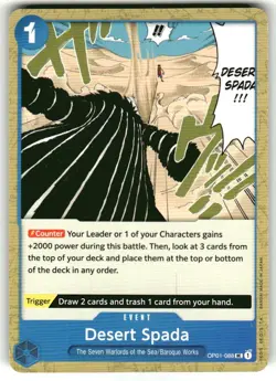One Piece - OP01-088 Desert Spada - UC - US Seller - Image 1