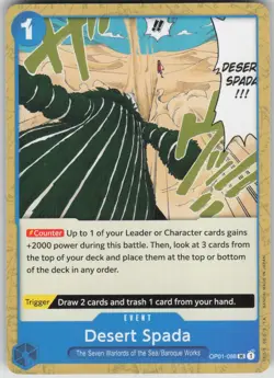 One Piece TCG Desert Spada UC Romance Dawn OP01-088 - Image 1