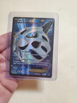 Pokemon Glalie EX 155/162 lightly played Card - Image 1
