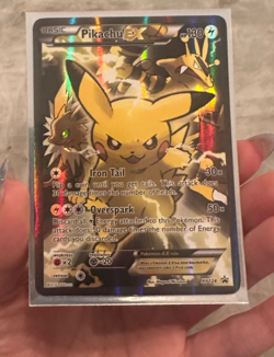 Pikachu EX XY124 Promo - Near Mint+ - Holo - Clean Copy - Pokemon Card - Image 3