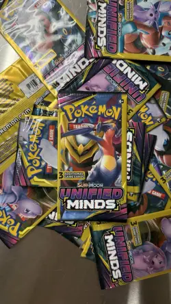 Unified Minds Booster Pack Pokemon TCG 3 Card Pack - Image 1