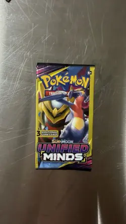 Unified Minds Booster Pack Pokemon TCG 3 Card Pack - Image 2