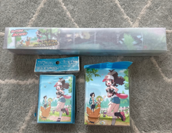 Pokemon Card Game Hilda play mat& Deck Case & Sleeve Set Pokemon Center JP New - Image 1