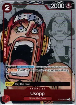 Usopp (Alt Art) ST01-002 25th Anniversary English - One Piece Card - NM - Image 1