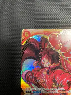 One Piece Card Monkey D Luffy ST01-012 SR Signed by Eiichiro Oda Japanese - Image 3