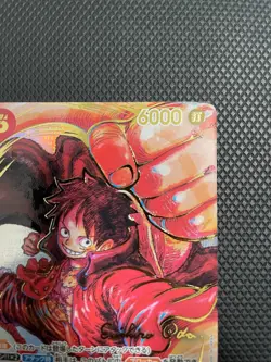 One Piece Card Monkey D Luffy ST01-012 SR Signed by Eiichiro Oda Japanese - Image 4