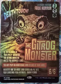 The Gitrog Monster (Showcase Poster) Innistrad Remastered, Foil, MTG, #489 - Image 1