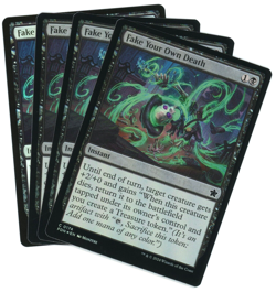 x4 Fake Your Own Death (Foil) - Foundations - Magic the Gathering (MTG) - Image 1