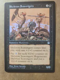 Skeleton Scavengers Stronghold Magic Gathering MTG 1998 Black Rare English LP - Image 1
