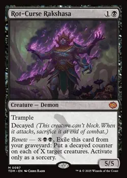 Rot-Curse Rakshasa - Foil TDM NM MTG - Image 1