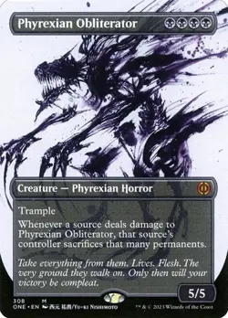 Phyrexian Obliterator - Foil Extended Art Showcase ONE NM MTG - Image 1