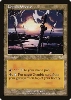 MTG Unholy Grotto - 327 / English / Lightly Played - Image 1