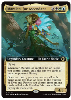 Maralen, Fae Ascendant - Extended Art Lorwyn Eclipsed MTG - Image 1