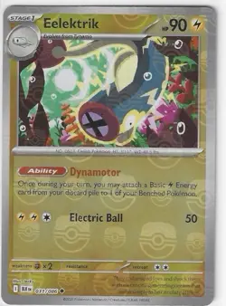 2025 Pokemon TCG - Eelektrik- 031/086 - (Master Ball Pattern) - SV: Black Bolt - Image 1