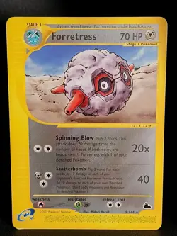 Pokemon Card - Forretress Skyridge Rare 9/144 Non Holo NM WOTC 2003 - Image 1