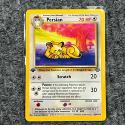 Vintage Pokemon Jungle Persian 42/64 1st Edition NM/Mint Non-holo - Image 1