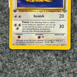 Vintage Pokemon Jungle Persian 42/64 1st Edition NM/Mint Non-holo - Image 4