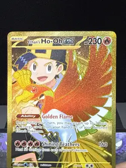 Pokemon Card Ethan's Ho-Oh Ex 239/182 Destined Rivals Gold Hyper Rare NM - Image 2