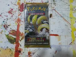 Pokemon Black & White Next Destinies Booster Pack Regigias Art w/ Sleeve - Image 1