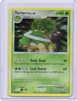 2007 Pokemon Diamond and Pearl Torterra Holo Rare 17/130 - Image 1