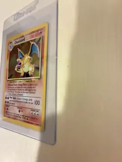 Pokemon TCG Charizard 4/102 Base Set Unlimited Holo Rare MP - Image 3
