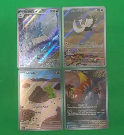 Pokemon NM Alternate Full Art Illustration Rares Lot4 Dragonair, Larvitar, Slith - Image 4