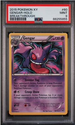 2015 POKEMON XY BREAKTHROUGH GENGAR #60 HOLO PSA 9 MINT #118288409 - Image 1