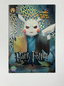 Harry Potter (Pikachu) #E11 - Gold Holo Box Hit Electric Pikachu Cosplay Pokemon - Image 1