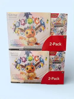 Pokemon TCG PRISMATIC EVOLUTIONS Costco Bundle ETB + BOOSTER BUNDLE x2 - Image 1