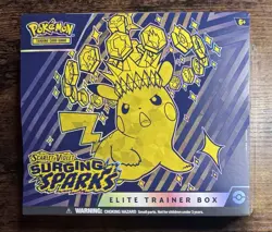 Pokemon Surging Sparks SEALED ETB + Booster Bundle Box - Image 2