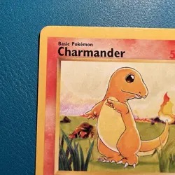 OC Ink Error Charmander Unlimit Base Set 1999 Pokemon Hickey Misprint Miscut LP - Image 4