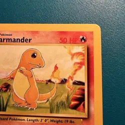 OC Ink Error Charmander Unlimit Base Set 1999 Pokemon Hickey Misprint Miscut LP - Image 5