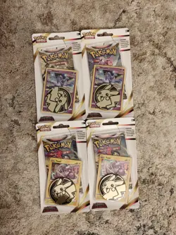 Lot Of 4 Pokemon TCG Astral Radiance Checklane Blister Pack Oricorio Sealed - Image 1