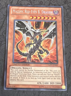 Yu-Gi-Oh TCG Holo Malefic Red-Eyes B. Dragon YMP1-EN001 1st ED - Image 1