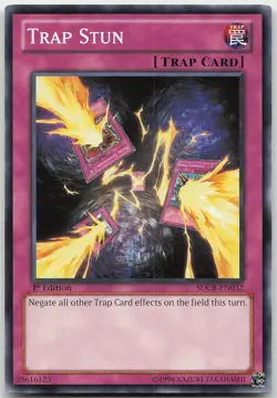 Trap Stun SDCR-EN032 1st Edition NM Yugioh - Image 1