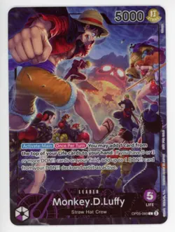 One Piece Monkey D. Luffy OP05-060 | PSA Magazine Exclusive Promo w/Magazine - Image 2
