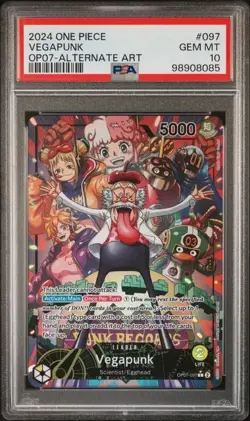 2024 ONE PIECE OP07-500 YEARS IN THE FUTURE #097 VEGAPUNK ALTERNATE ART - Image 1