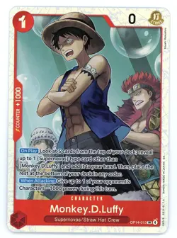 The Azure Sea's Seven Monkey.D.Luffy #OP14-013 Super Rare - Image 1