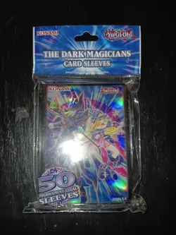 OFFICIAL KONAMI YUGIOH THE DARK MAGICIANS DECK PROTECTORS/CARD SLEEVES 50ct - Image 1