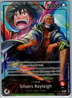 Silvers Rayleigh (Alt Art) OP12-001 Legacy of the Master - One Piece Card - NM - Image 1