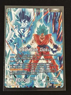 Dragon Ball Super Card Game SSB Vegeta God Level Power Leader Foil Card - Image 2