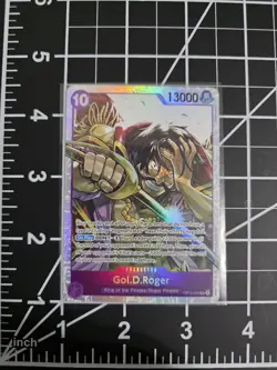 Gol.D.Roger OP13-064 SR Holo One Piece Card Carrying On His Will - Image 1