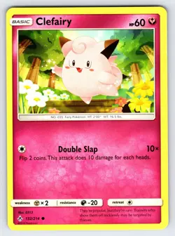 Clefairy 132/214 2019 S&M Unbroken Bonds Pokemon Card TCG Common - Nm/Vlp - Image 1